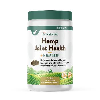 NaturVet Hemp Joint Health Soft Chews, 60 ct